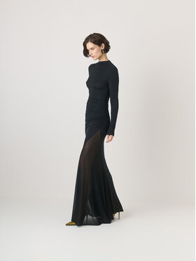 La Mania La Mania Vestito di maglia CECILE Nero Classic Fit