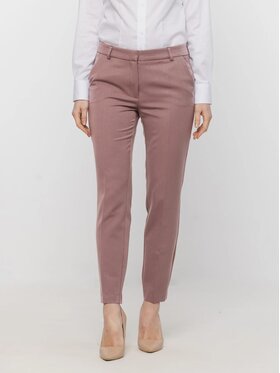 Willsoor Willsoor Spodnie materiałowe 68234 Brązowy jasny Cigarette Fit