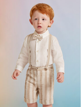 Abel & Lula Abel & Lula Set cămașă și șorturi din material textil 5228 Colorat Regular Fit