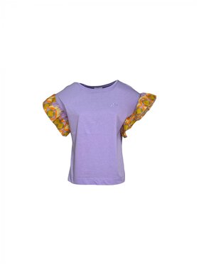 NENETTE NENETTE T-Shirt dharma Fioletowy Regular Fit