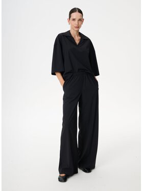 LEBRAND LEBRAND Spodnie materiałowe Alfie Czarny Regular Fit