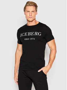 Iceberg Iceberg Футболка 22II1P0F0146301 Чорний Regular Fit