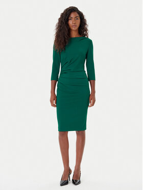 Rinascimento Rinascimento Kokteilinė suknelė CFC0126154003 Žalia Slim Fit