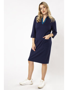 QUIOSQUE QUIOSQUE Sukienka codzienna POLY DRESS Granatowy Regular Fit