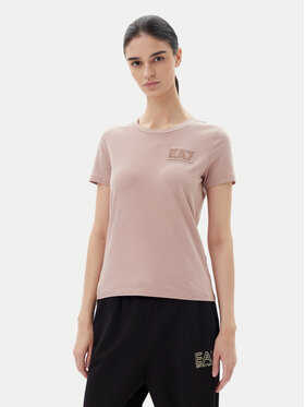EA7 Emporio Armani EA7 Emporio Armani Tričko 7W000492 AF10373 U4079 Ružová Regular Fit
