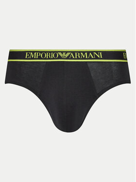 Emporio Armani Underwear Set Od 3 Para Muških Slip Gaća 111734 4F717 21320 Crna