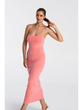 Nudyess Nudyess Sukienka letnia Soleil Różowy Fitted Fit