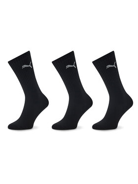 Puma Puma Set de 3 perechi de șosete medii unisex 907940 01 Negru