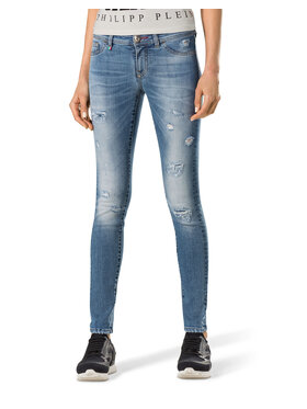 PHILIPP PLEIN PHILIPP PLEIN Džegínsy 30786 Modrá Jegging Fit