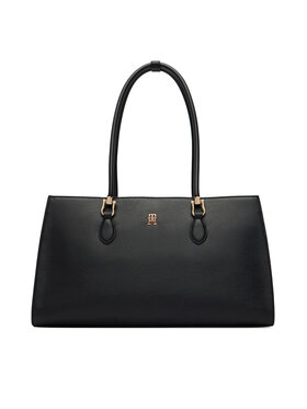 Tommy Hilfiger Tommy Hilfiger Handtasche Th Grace Satchel AW0AW18750 Schwarz