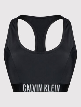 Calvin Klein Swimwear Calvin Klein Swimwear Горнище на бански Racerback KW0KW01827 Черен