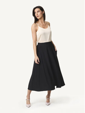 KMX KMX Spódnica midi 115660007 Czarny Flare Fit