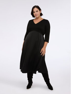 Fiorella Rubino Fiorella Rubino Vestito da giorno 7046T001691N033 Nero Flared Fit