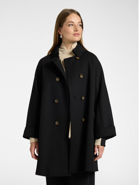 Elena Mirò Elena Mirò Cappotto invernale 8017P000079N033 Nero Boxy Fit