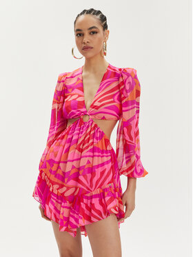 Nissa Nissa Rochie de vară RC14805 Roz Regular Fit