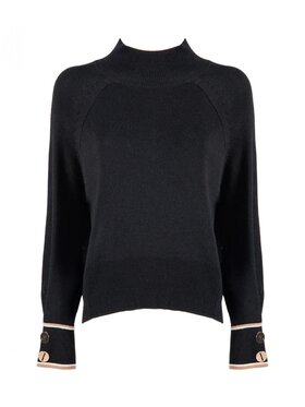 NENETTE NENETTE Sweter maxence Czarny Regular Fit