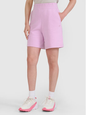 4F 4F Szorty sportowe MIDSHOP TEXTILE Różowy Regular Fit