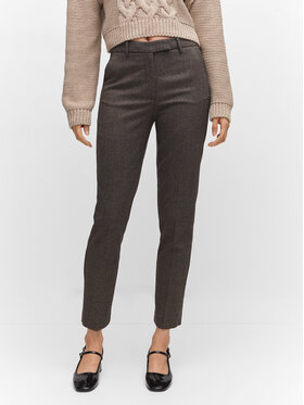 Mango Mango Spodnie materiałowe Warm 57013804 Szary Slim Fit