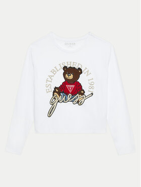 Guess Guess Блузка J4BI10 I3Z14 Білий Boxy Fit