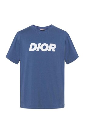 Dior Dior T-shirt 483J696D0847 Blu Regular Fit
