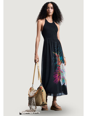 Desigual Desigual Vestito da giorno VEST_SWIM-DAIKIRI HALTER Nero Casual Fit