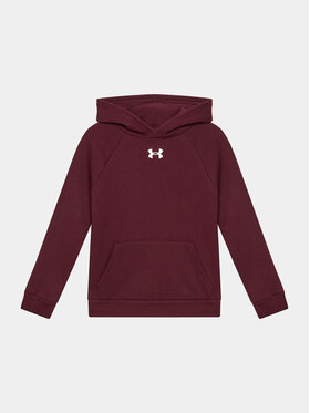 Under Armour Under Armour Bluza Ua Rival Fleece Hoodie 1379792 Bordowy Loose Fit