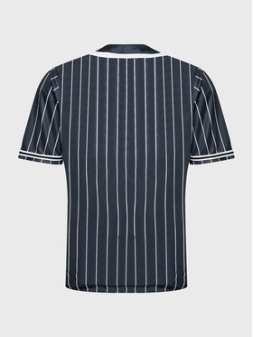 Karl Kani Majica Serif Pinstripe Baseball 6033360 Črna Relaxed Fit