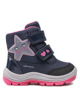 Geox Geox Śniegowce B Flanfil G.B Abx A B163WA 050FU C4268 M Granatowy