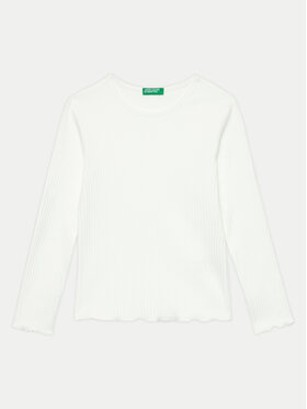 United Colors Of Benetton United Colors Of Benetton Blusa 3F1AC10LI Bianco Slim Fit