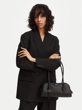 Calvin Klein Calvin Klein Geantă Quilted Nylon Ew Satchel LV04F3743G Negru