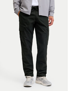 Jack & Jones Jack & Jones Bavlnené nohavice Kane 12278911 Čierna Relaxed Fit