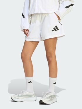 adidas adidas Szorty materiałowe 159192 Biały Loose Fit