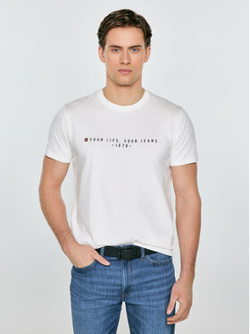 BIG STAR BIG STAR T-Shirt OLIVER Biały Basic Fit
