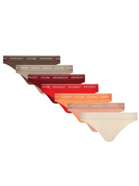 Calvin Klein Calvin Klein Stringi 7-PACK THONG Kolorowy