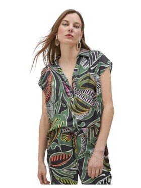 LOLA CASADEMUNT LOLA CASADEMUNT Koszula ls2515038 Czarny Regular Fit