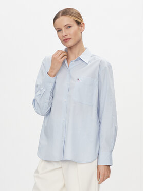 Tommy Hilfiger Tommy Hilfiger Cămașă Essential WW0WW41410 Albastru celest Regular Fit