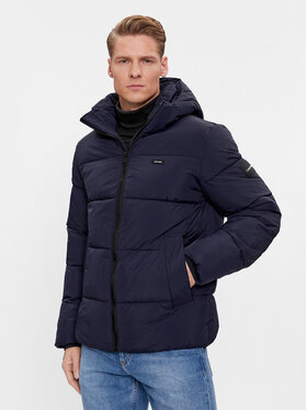 Calvin Klein Calvin Klein Daunenjacke Crinkle K10K110336 Dunkelblau Regular Fit
