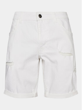 Redefined Rebel Redefined Rebel Szorty jeansowe RRStockholm 226131 Biały Slim Fit