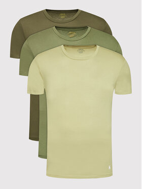 Polo Ralph Lauren Polo Ralph Lauren Komplet 3 t-shirtów 714830304013 Zielony Regular Fit