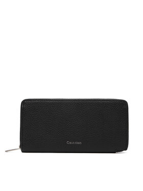 Calvin Klein Calvin Klein Pénztárca Foil Emboss Long Zip Around LV04D1242G Fekete