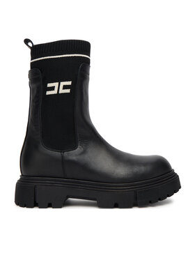 Elisabetta Franchi Elisabetta Franchi Polokozačky Chelsea F4-A5E-0424-1316930 D Černá