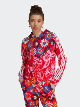 adidas adidas Džemperis ar kapuci FARM Rio IM2381 Sarkans Loose Fit