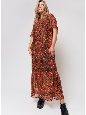 Bubala Bubala Sukienka codzienna Russet Kolorowy Loose Fit