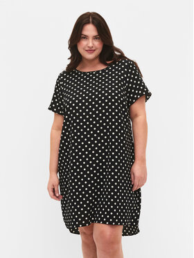 Zizzi Zizzi Suvekleit CA02310P Must Loose Fit