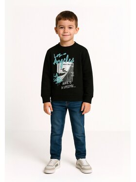 MINOTI MINOTI Bluza 19fleece53B Czarny Regular Fit