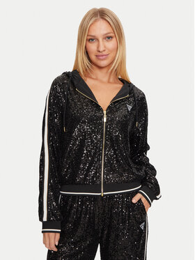 Guess Guess Μπλούζα V4BQ19 KCI90 Μαύρο Regular Fit
