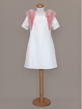 SLY SLY Sukienka 5SM-19A Écru Comfortable Fit
