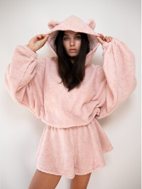 MissDenim MissDenim Polar Teddy Bear Różowy Oversize