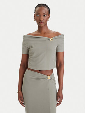 Guess Guess Bluza W6GP12 K2935 Khaki Regular Fit