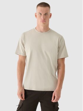 4F 4F T-Shirt 4FRSS24TTSHM2543-83S Brązowy Oversize